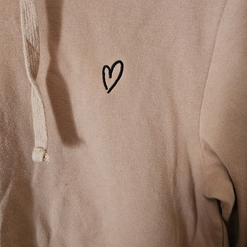 H&M Women's Pink Hoodie with Heart Detail - Picture 3 of 5
